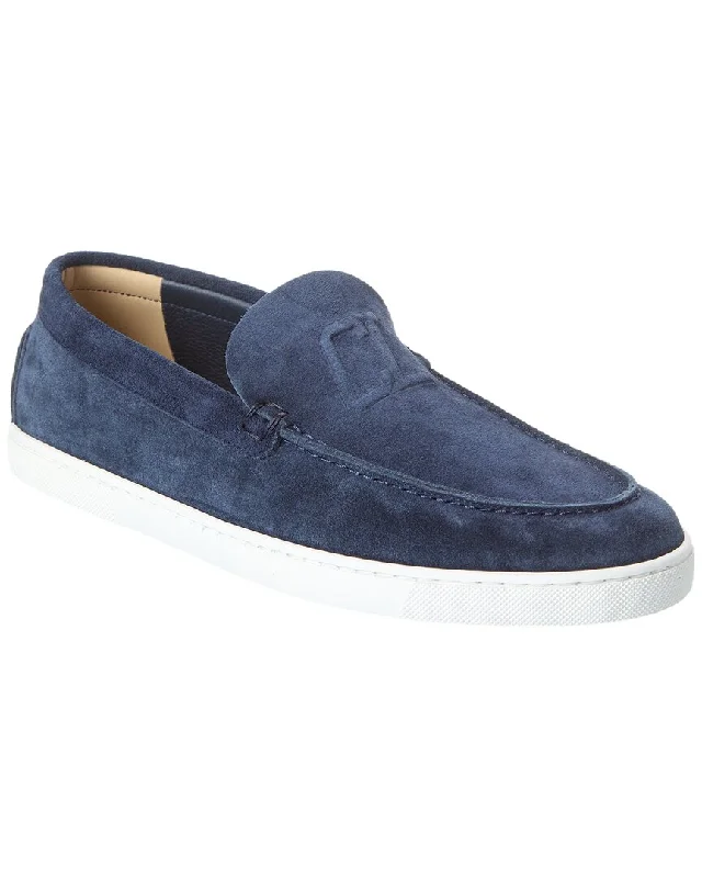 Men's loafers with a stretchy side panel for a better fitChristian Louboutin Varsiboat Suede Loafer