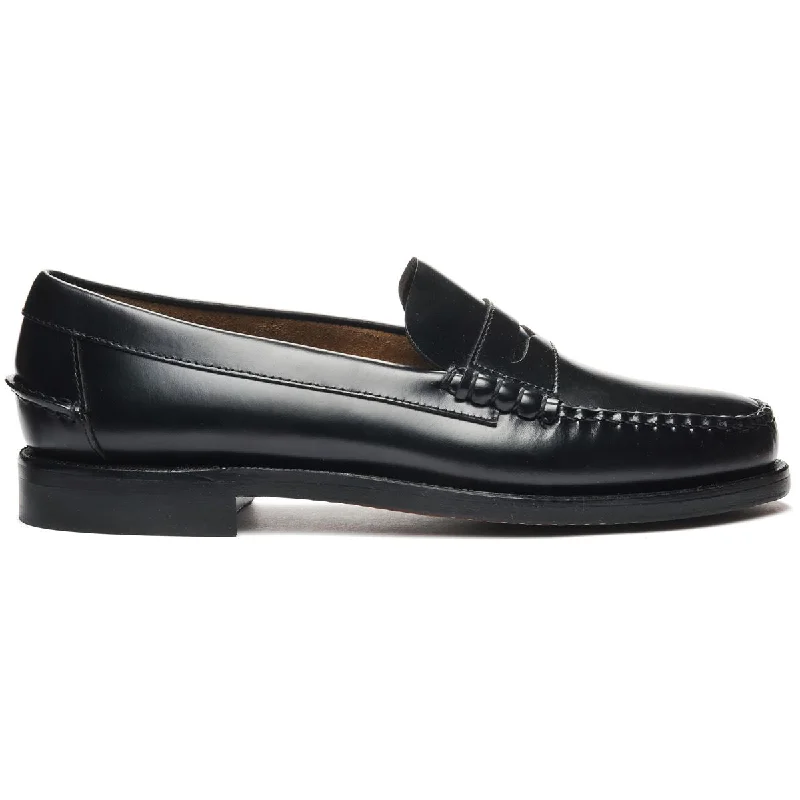 Men's loafers with a contrast stitching detailClassic Dan - Black