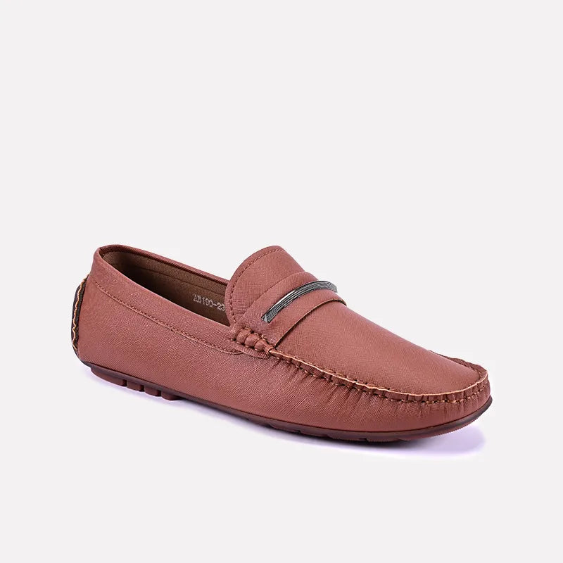 Men's loafers with a decorative buckleEdwin Brown Classic Loafers 0130826