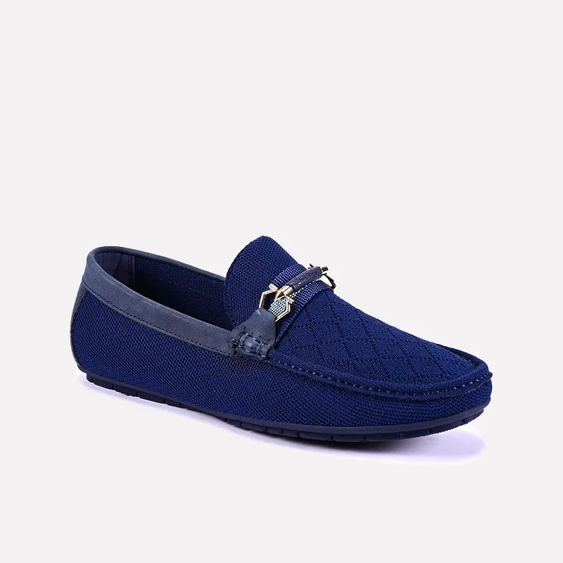 Men's loafers with a flexible sole for easy movementEllis Blue Classic Loafers 0130823