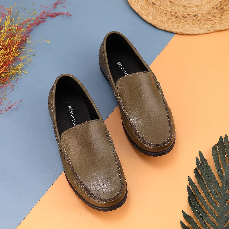 Men's loafers with a tassel front for a classic lookEzok Leather Casual Shoes For Men