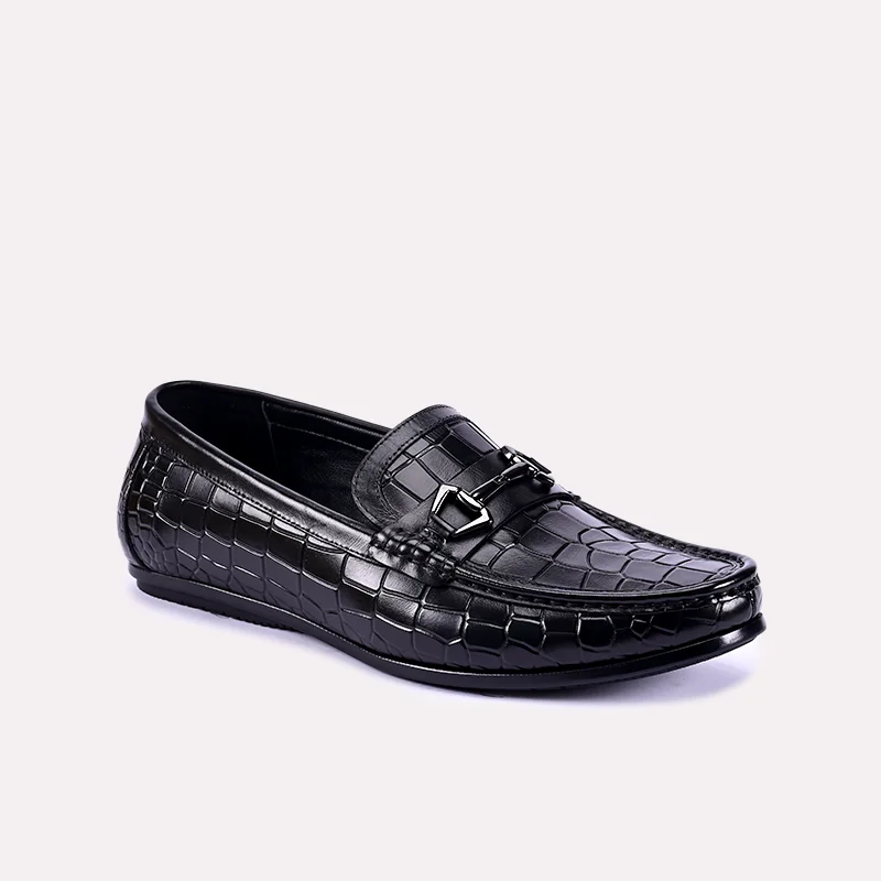 Men's loafers with a memory foam insoleJaxon Black Quilted Loafers 0130852