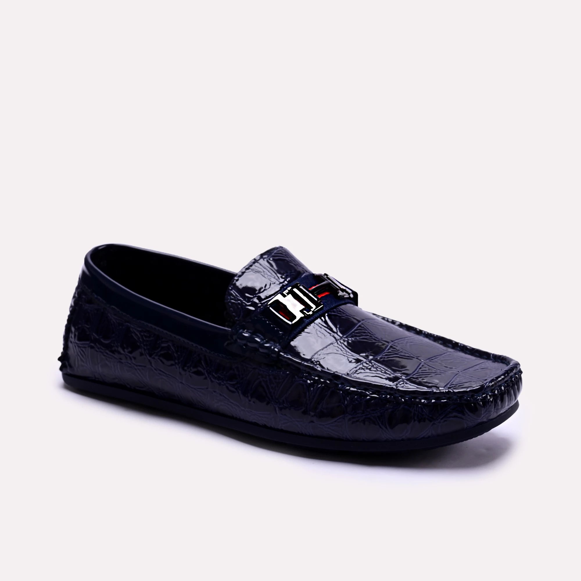 Men's loafers with a smooth leather finishJeff Blue Tortoise Loafers 0130791