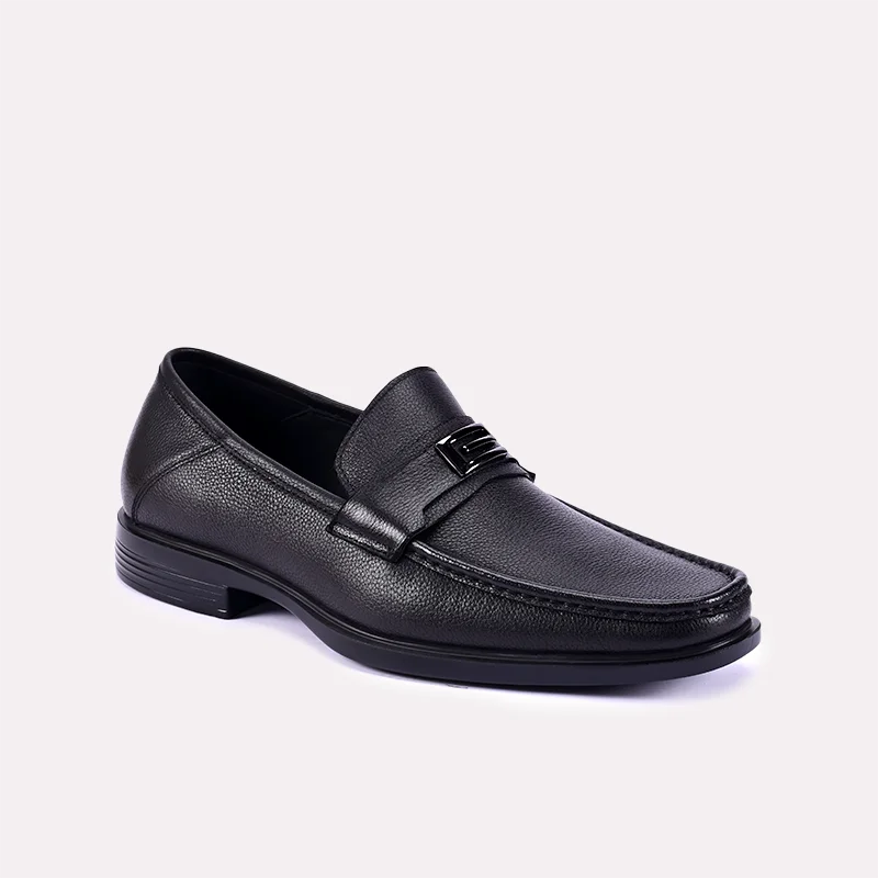 Men's loafers with a removable insole for cleaningKenneth Black Loafers 0130851