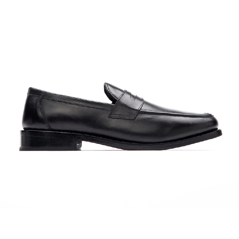 Men's leather loafers with a penny slotPenny Loafer - Black