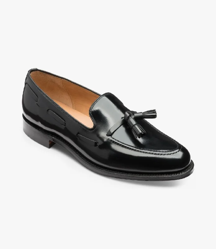 Men's loafers with a smooth leather finishLOAKE Lincoln BLACK - Ready To Deliver