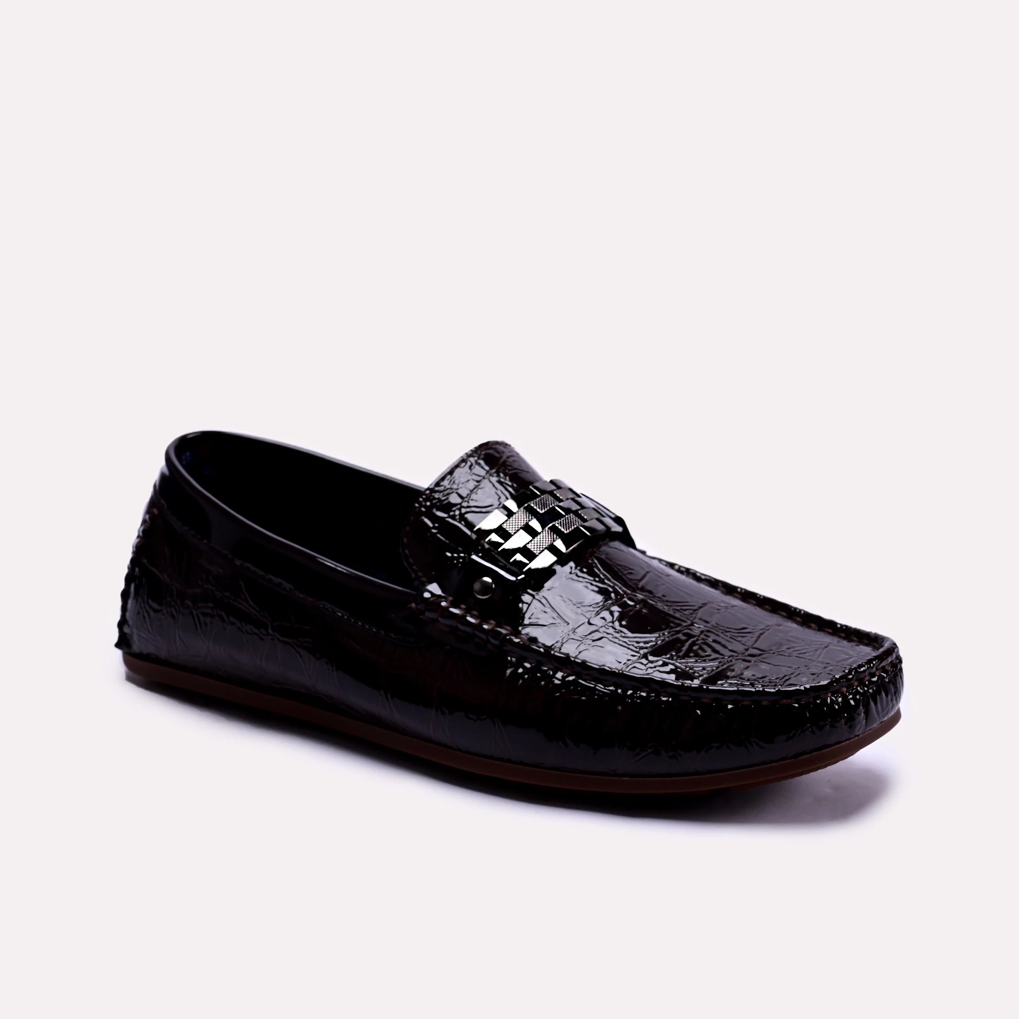 Men's loafers with a leather lining for comfortSean Brown Embossed Loafers 0130792