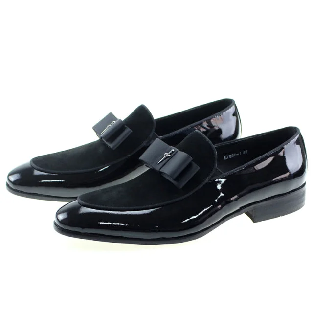 Men's loafers with a contrast stitching detailThe Banquet - Nubuck Leather Loafers For Men