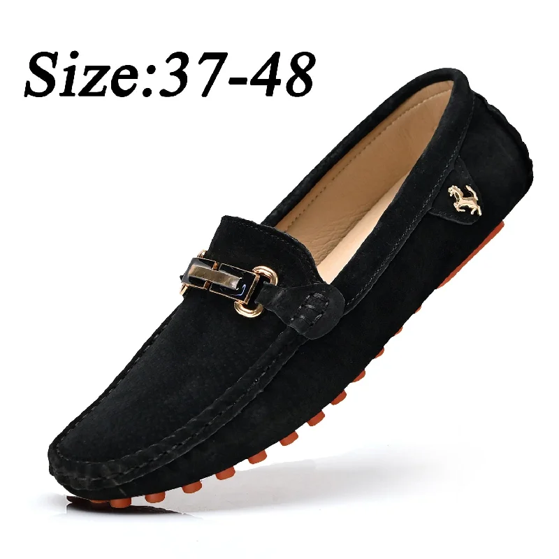 Men's loafers with a decorative bucklethe YRZIL - Classic Men's Moccasins Loafers