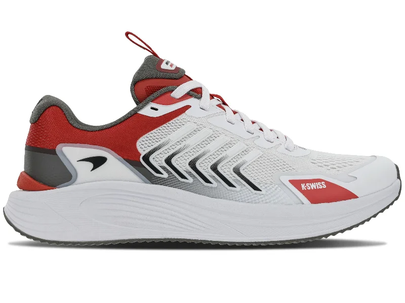 Men's leather - and - mesh combination sneakers for style and function04317-174-M | AERO-ACTIVE X MCLAREN | WHITE/AURORA RED