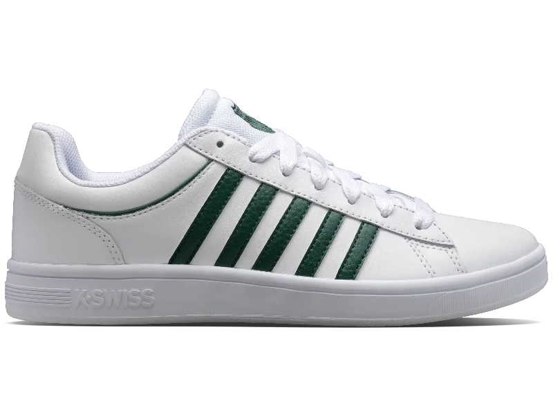 Men's affordable yet stylish sneakers for everyday wear06154-942-M | COURT WINSTON | WHITE/POSY GREEN