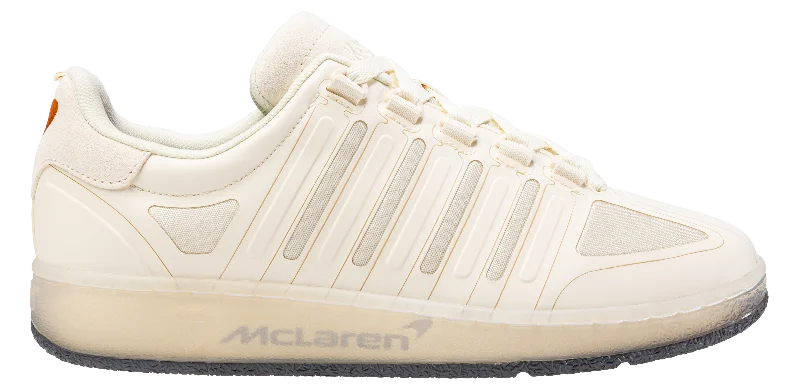 Men's retro - inspired basketball sneakers with a high - top design09092-252-M | CLASSIC VN STC X MCLAREN | ANTIQUE WHITE / STEEL GRAY