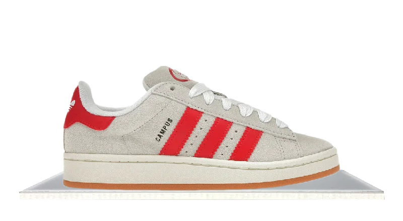 Men's vegan leather sneakers for an eco - friendly optionAdidas Campus 00s Crystal White Better Scarlet