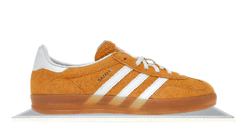 Men's narrow - width sneakers for a snug fitAdidas Gazelle Indoor Orange Peel White