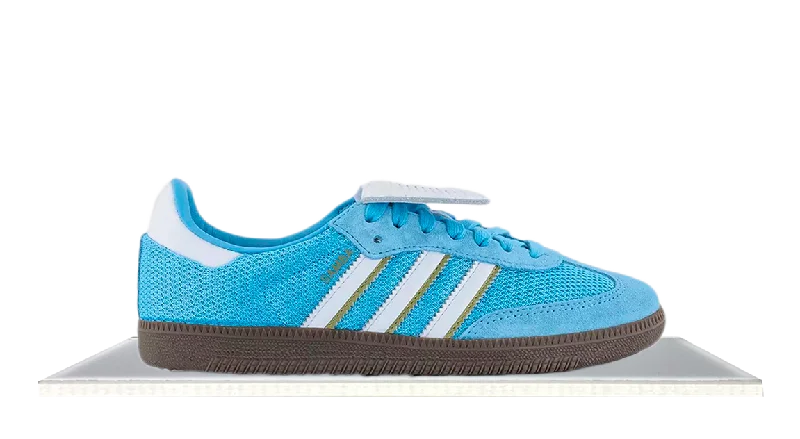 Men's high - top leather sneakers with a zip - up sideAdidas Samba LT Semi Blue Burst