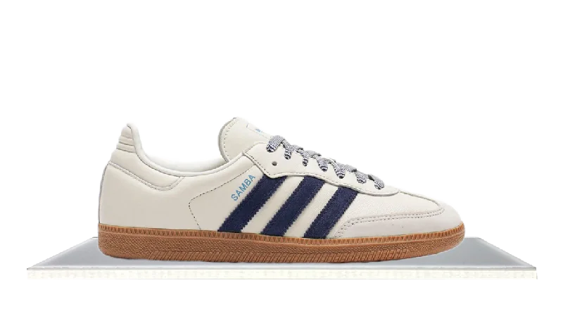 Men's lifestyle sneakers with a premium material constructionAdidas Samba Off White Dark Blue