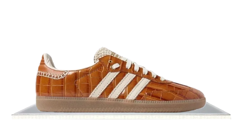 Men's wide - width sneakers for a comfortable fitAdidas Samba Wales Bonner Brown Croc