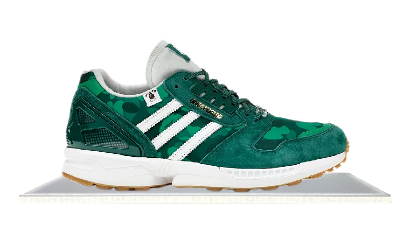 Men's waterproof hiking sneakers with a Gore - Tex liningAdidas ZX 8000 Bape Undefeated Green