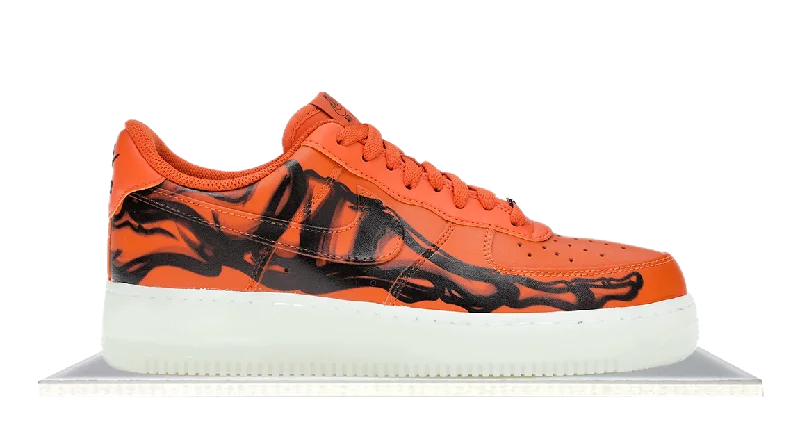 Men's high - end luxury sneakers with hand - stitched detailsAir Force 1 Low Orange Skeleton (2020)