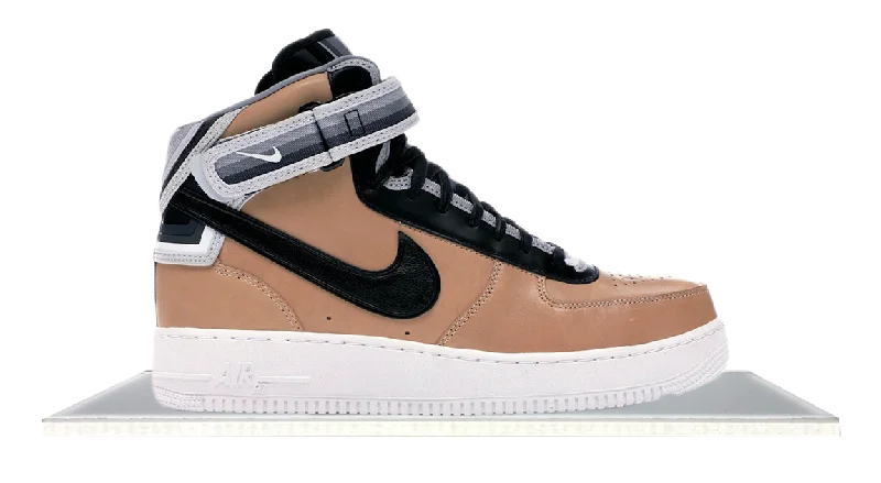 Men's high - top leather sneakers with a zip - up sideAir Force 1 Mid Tisci Tan