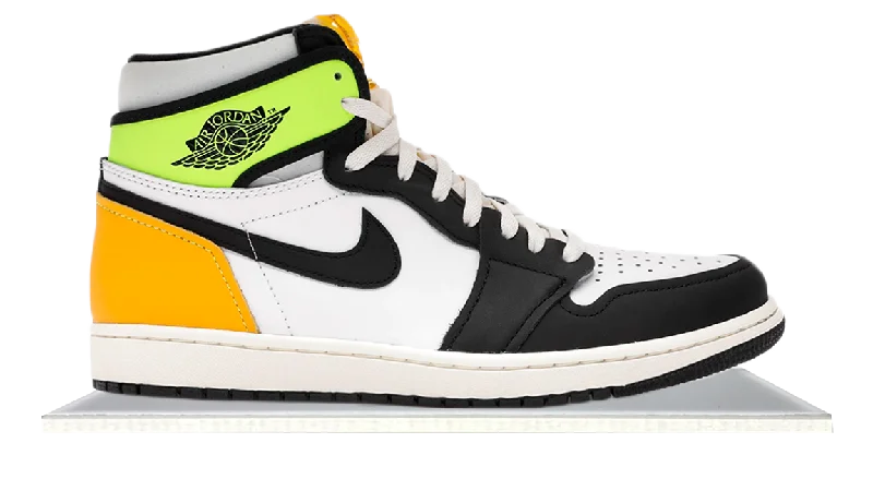 Men's neon - colored sneakers for a bold statementAir Jordan 1 High Volt University Gold