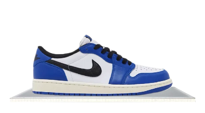 Men's low - top canvas sneakers with a floral printAir Jordan 1 Low OG Game Royal