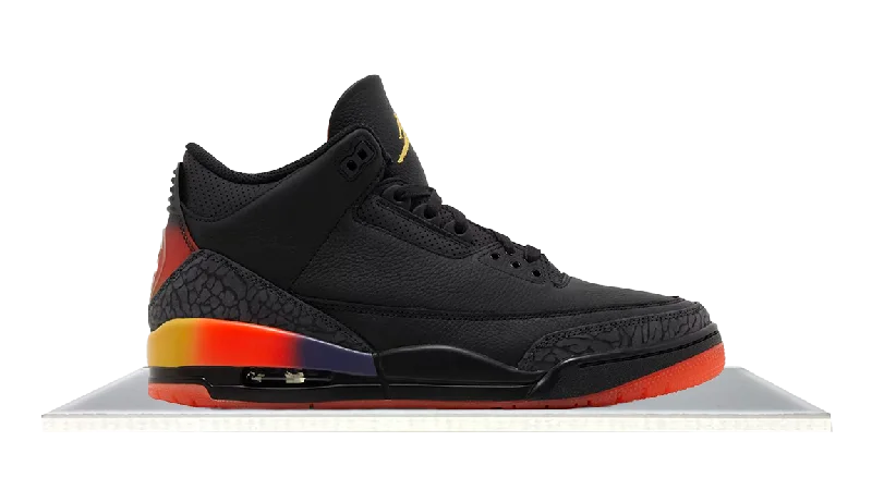 Men's fashion - forward sneakers with a unique tongue designAir Jordan 3 x J Balvin Rio