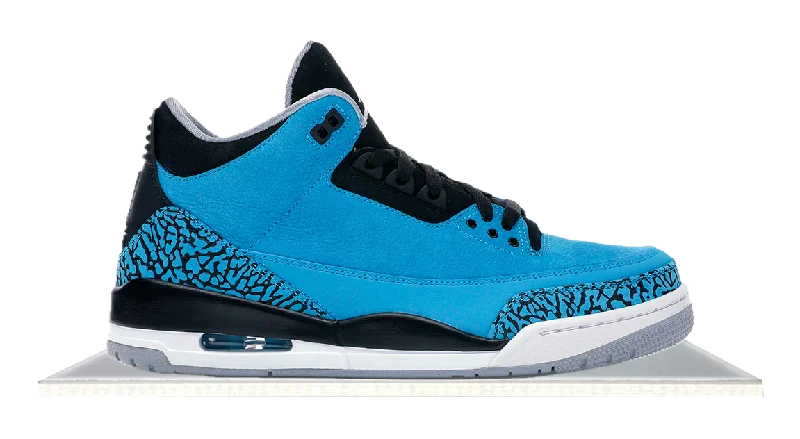 Men's track - and - field sneakers with a spike - compatible soleAir Jordan 3 Powder Blue (2014)