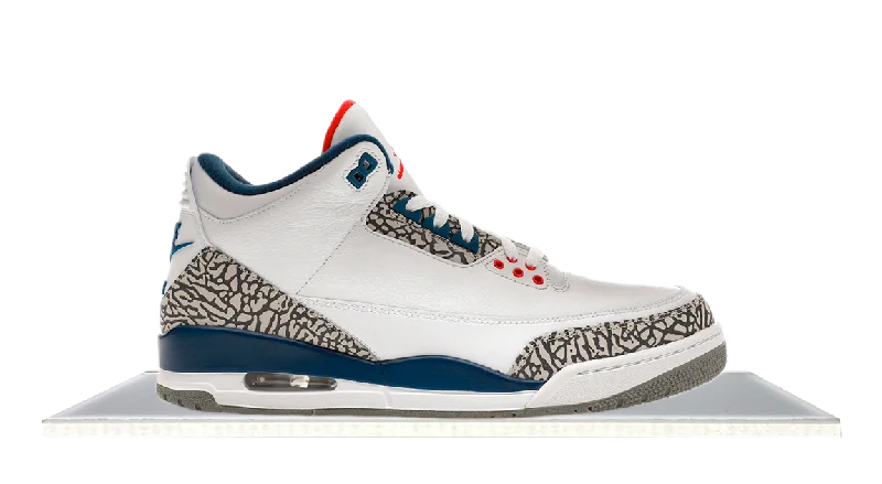 Men's leather - and - mesh combination sneakers for style and functionAir Jordan 3 True Blue (2016)