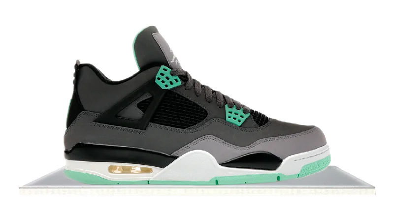 Men's sneakers with a removable insole for easy cleaningAir Jordan 4 Green Glow