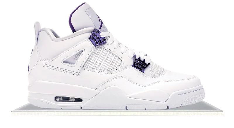 Men's multi - colored sneakers with a gradient effectAir Jordan 4 Metallic Purple