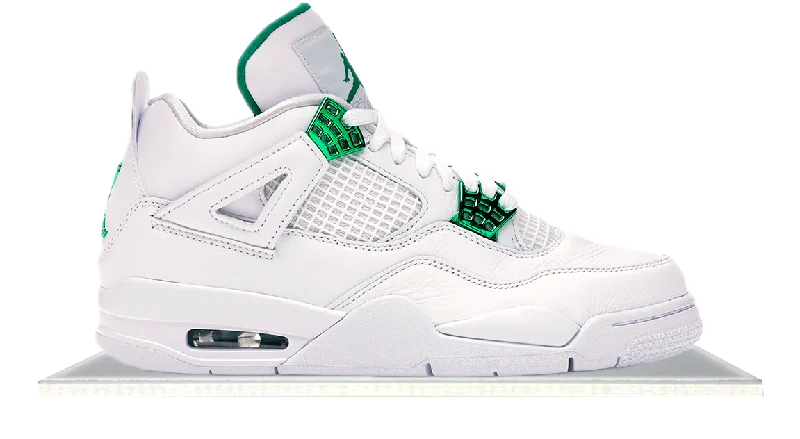 Men's minimalist sneakers with a simple designAir Jordan 4 Metallic Green