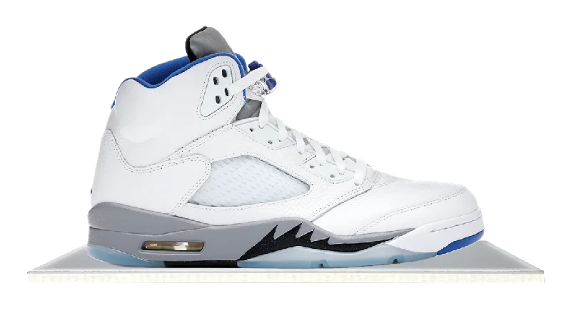 Men's high - top leather sneakers with a zip - up sideAir Jordan 5 White Stealth (2021)