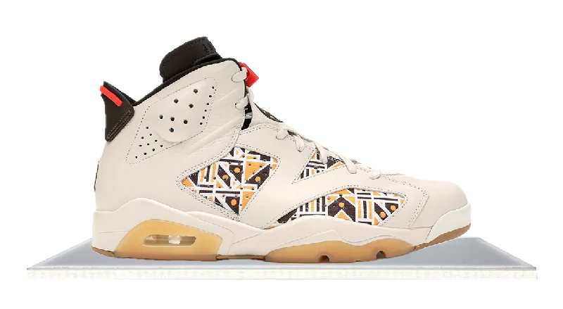 Men's adjustable - strap sneakers for a customized fitAir Jordan 6 'Quai 54' Sail Brown (2020)