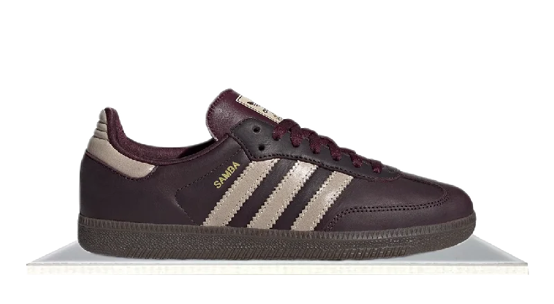 Men's chunky - sole sneakers for a trendy lookAdidas Samba Maroon Crystal Sand