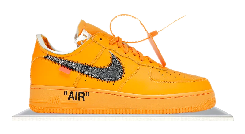 Men's skateboarding sneakers with a vulcanized soleAir Force 1 Off-White ICA University Gold