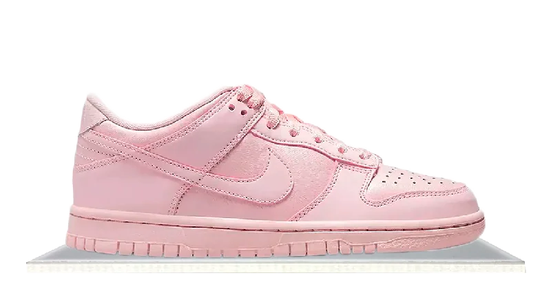 Men's low - top canvas sneakers with a floral printDunk Low Light Pink