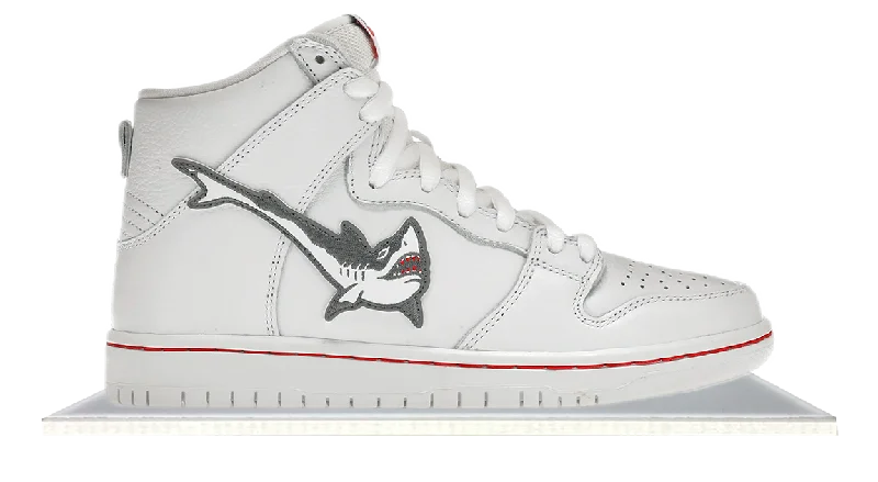 Men's retro - inspired basketball sneakers with a high - top designSB Dunk High Oski Great White