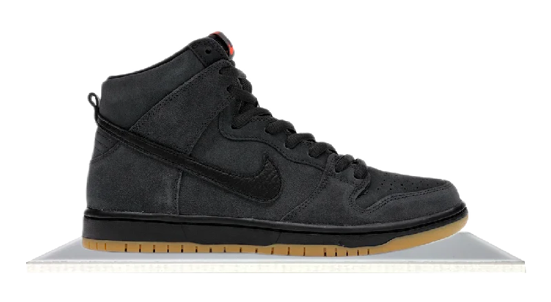 Men's skateboarding sneakers with a vulcanized soleSB Dunk High Pro Orange Label Smoke Grey