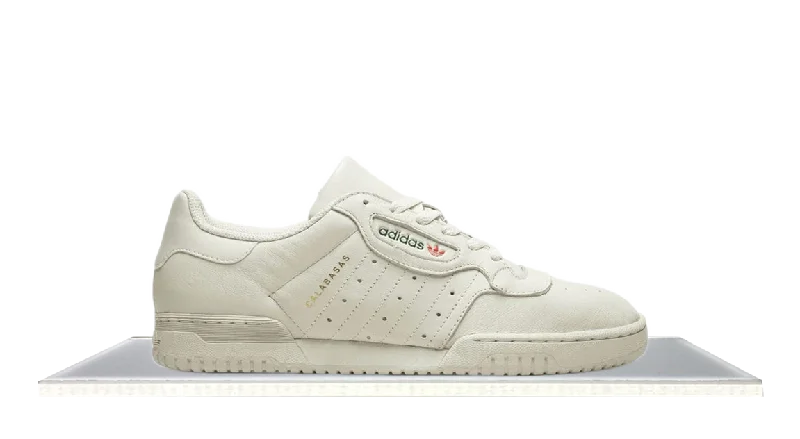 Men's high - end luxury sneakers with hand - stitched detailsYeezy Powerphase Calabasas Core White