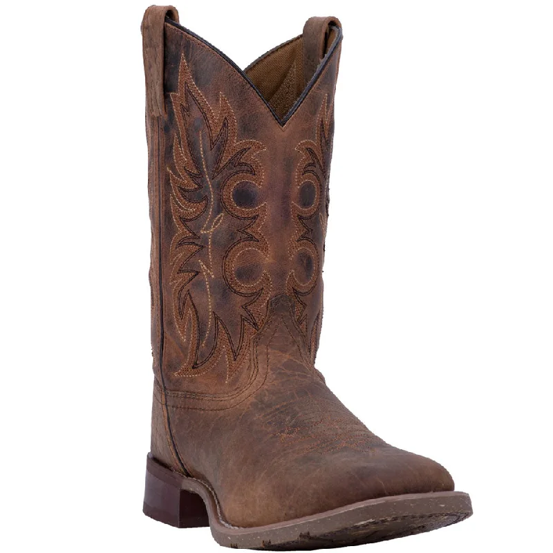 Men's western boots with a decorative concho belt and buckle7835 Laredo Men's Durant Western Cowboy Boot Rust Leather