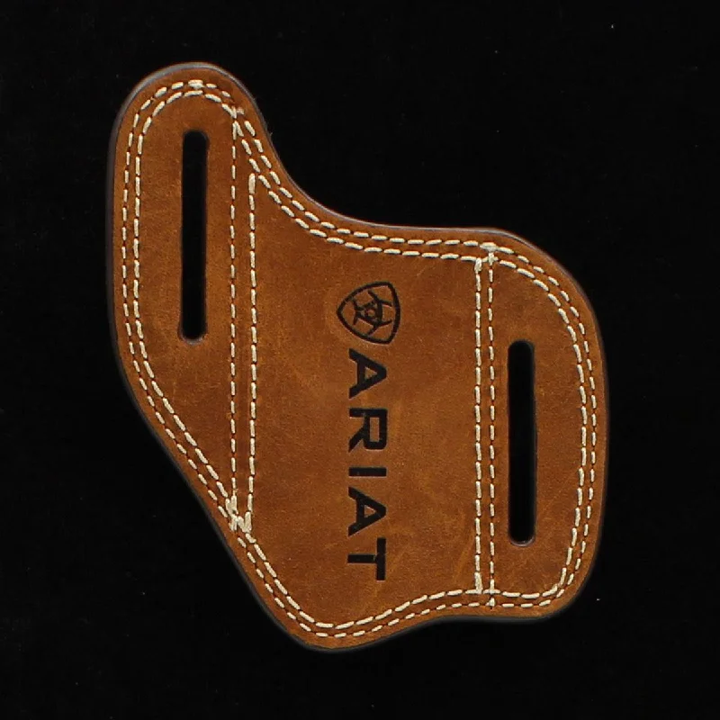 Ariat Angled Embossed Leather Knife Sheath