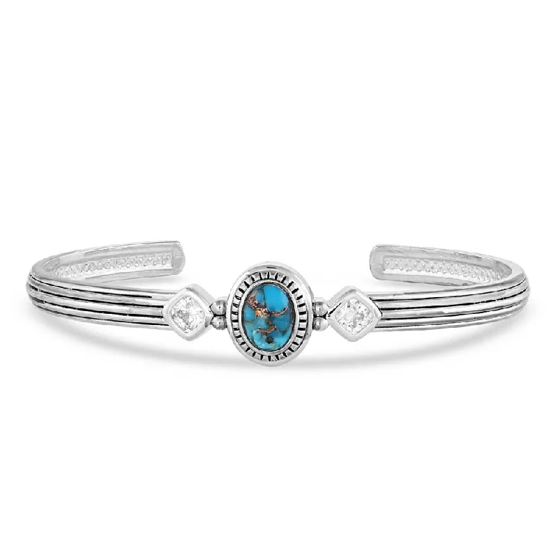 Montana Silversmiths Open Night Sky Turquoise Cuff Bracelet