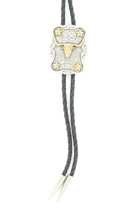 Rectangle Bucking Horse Bolo Tie