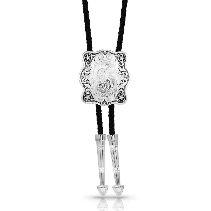 Montana Silversmith Scalloped Square Bolo Tie