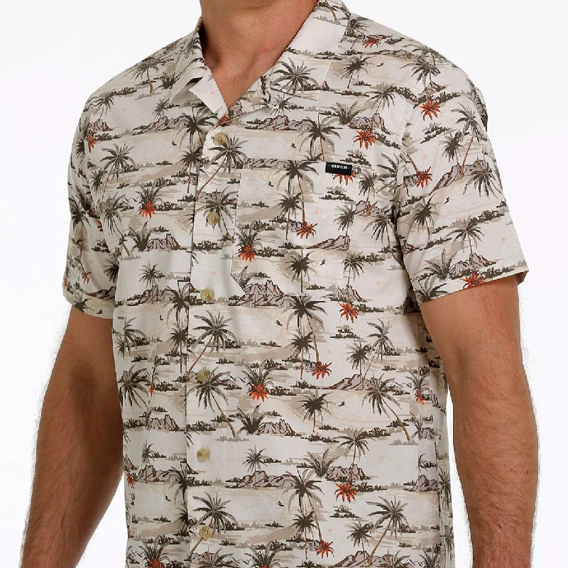 Cinch Men's Tropical Print Short Sleeve Western Shirt