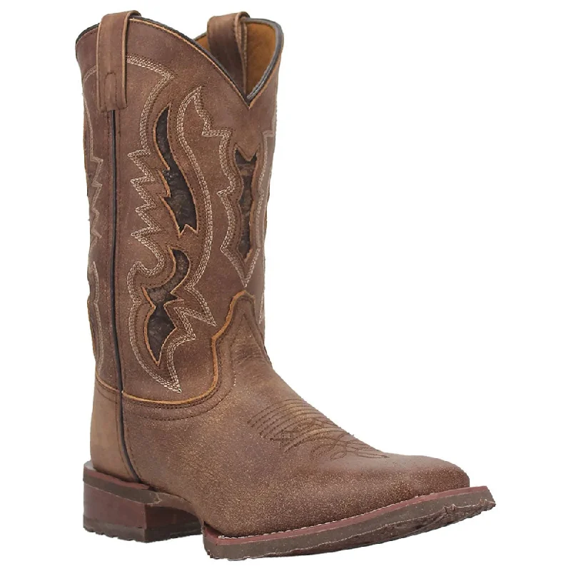 7952 Laredo Men's Tan Square Toe Western Cowboy Boot