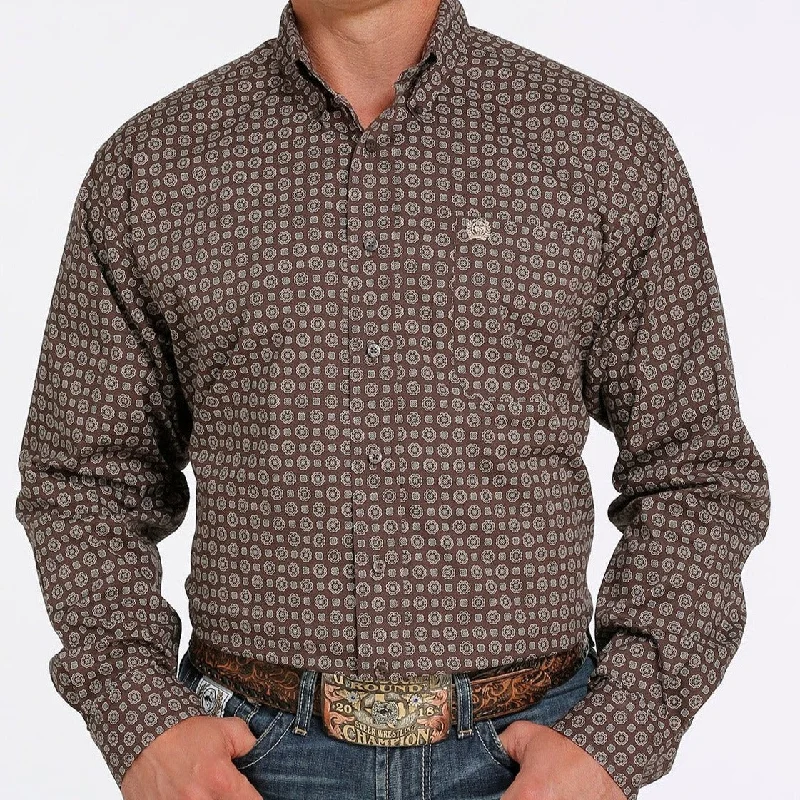 Cinch Men's Stretch Medallion Long Sleeve Western Shirt