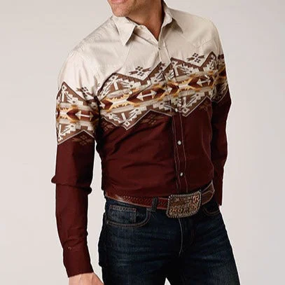 Roper Men's Arizona Aztec Western Snap Shirt