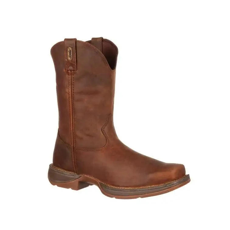 Men's western boots with a high - quality leather upper and a suede liningDurango Rebel Mens Brown Pull-On Western Boot DB5444